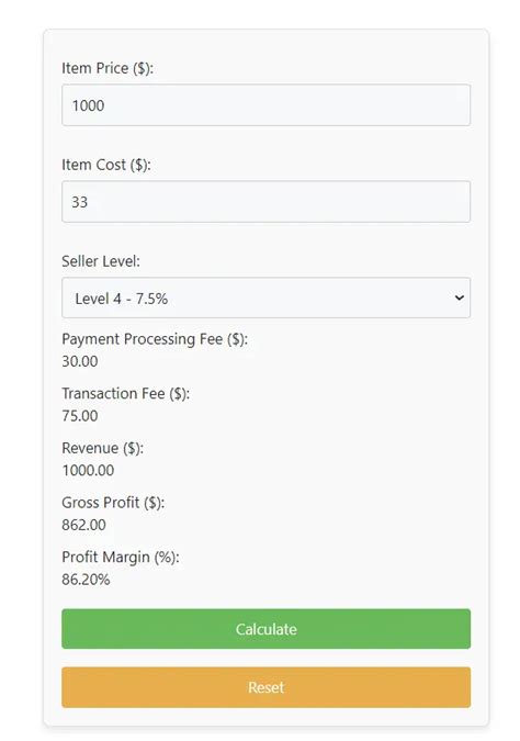 stockx transaction fee calculator.